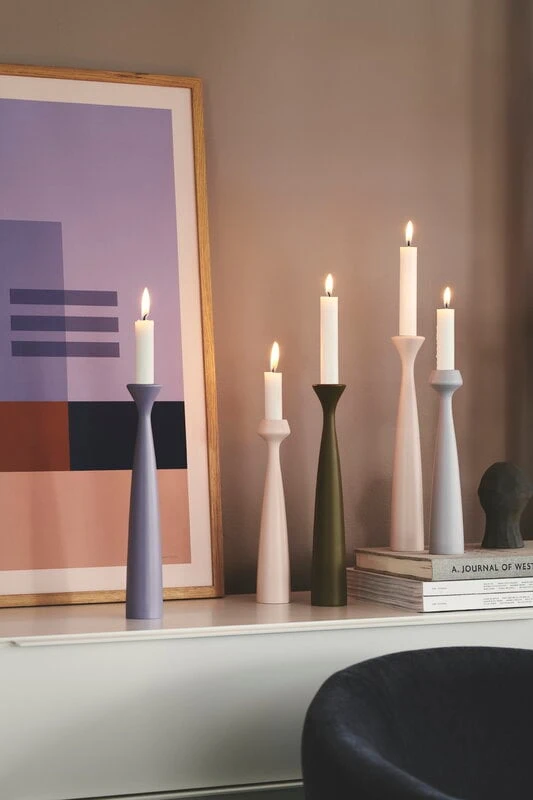 Rose Kerzenhalter, Lavendelblau 6 Rose Kerzenhalter, Lavendelblau – Bild 4