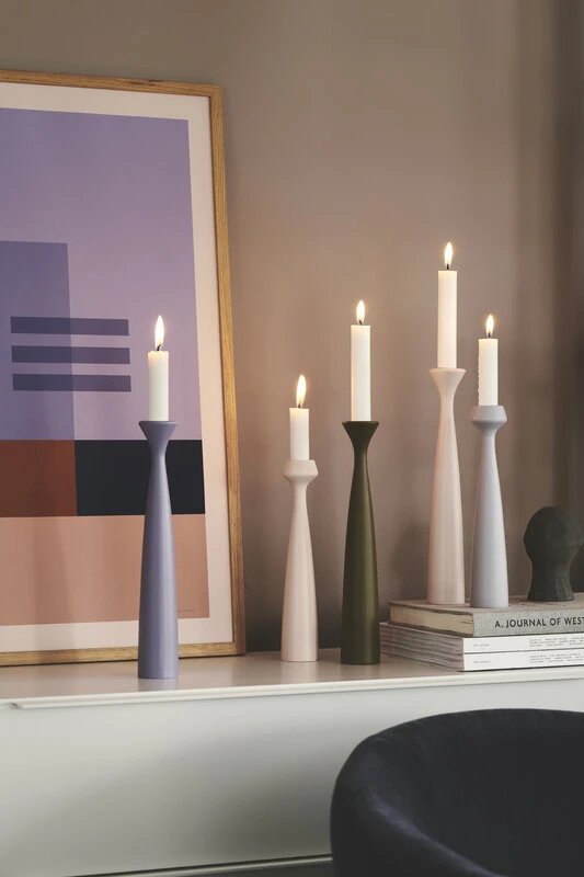 Rose Kerzenhalter, Lavendelblau 4 Rose Kerzenhalter, Lavendelblau – Bild 2