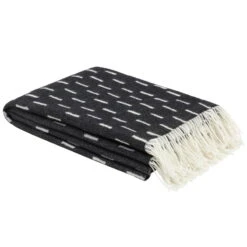 Rain Überwurf, 130 X 180 Cm, Schwarz – Weiß