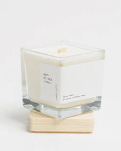Veggie Wachskerze, Quadratisch, Fichtenharz -Innendekorationen Hetkinen Veggie candle spruce resin square open 2