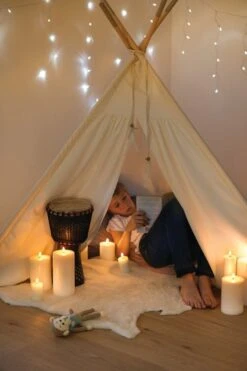 LED Stumpenkerze, 7,8 X 10 Cm, Nordic White -Innendekorationen Honest Work MMM3193 008