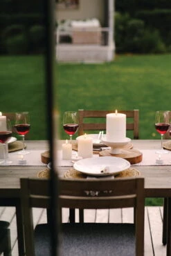 LED Stumpenkerze, 5 X 7,5 Cm, Nordic White -Innendekorationen Honest Work MMM3641 027