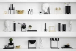 By Lassen Kubus 4 Kerzenhalter, Schwarz -Innendekorationen IMGL7192