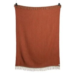 Isak Überwurf, 150 X 210 Cm, Red Sumac -Innendekorationen ISAK THROW 5353 BACK white