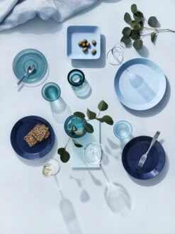 Iittala Votiv Valkea, Meerblau -Innendekorationen Iittala 2019 Teema Kastehelmi Valkea Essence