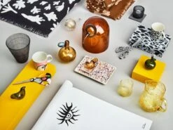 Iittala OTC Cheetah Decke, Schwarz-Weiß -Innendekorationen Iittala 2021 Oiva Toikka Collection 07