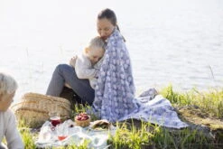 Tulppaani Decke, 130 X 240 Cm, Rosa – Blau -Innendekorationen Lapuan Kankurit Tulppaani blanket rose blue