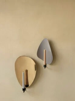 Menu Flambeau Wandkerzenhalter, 40 Cm, Schwarz - Messing -Innendekorationen MENU Flambeau Candle Holder 8