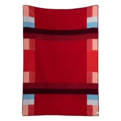 Mikkel Überwurf, 135 X 200 Cm, Rot -Innendekorationen MIKKEL THROW RED 3754 BACK white