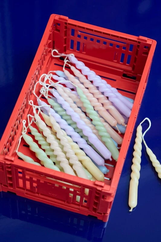 Hay Mini Swirl Kerzen, 10 Stück, Lila 4 Hay Mini Swirl Kerzen, 10 Stück, Lila – Bild 2