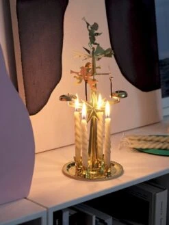 Hay Mini Swirl Kerzen, 10 Stück, Weiß -Innendekorationen Mini Swirl Candle white