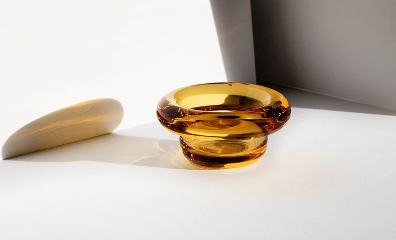 Sirkel Teelichthalter, Bernsteingelb 5 Sirkel Teelichthalter, Bernsteingelb – Bild 3