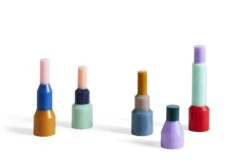 Hay Pillar Kerze, S, Lavendelblau -Innendekorationen Pillar Candle family 04