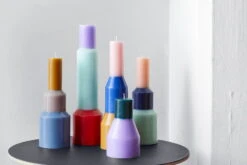 Hay Pillar Kerze, S, Lavendelblau -Innendekorationen Pillar Candle family 05
