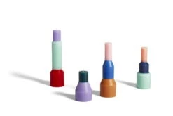 Hay Pillar Kerze, S, Lavendelblau -Innendekorationen Pillar Candle family1