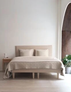 Bettüberwurf Tuike Für Doppelbett, 260 X 260 Cm, Sandbeige 12 Bettüberwurf Tuike Für Doppelbett, 260 X 260 Cm, Sandbeige -Innendekorationen Sand laaja 1