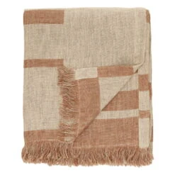 Oras Decke, 140 x 190 cm, Brown Sugar – Natur -Innendekorationen anno 01 oras linen throw 140x190 brown sugar natural ee