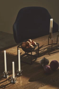 By Lassen Kubus Micro Kerzenhalter, 2 Stück, Nickel -Innendekorationen byLassen 12856 copy