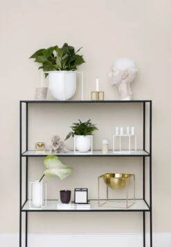 By Lassen Kubus 4 Kerzenhalter, Weiß -Innendekorationen byLassen Twin Kubus Flowerpots 300