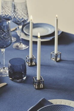 By Lassen Kubus Micro Kerzenhalter, 2 Stück, Nickel -Innendekorationen bylassen Kubus SS2022 6 copy