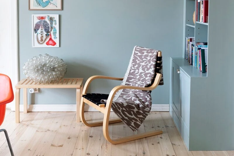 Jäkälä Decke, Weiß - Braun 4 Jäkälä Decke, Weiß - Braun – Bild 2