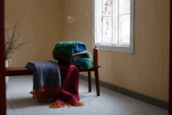 Revontuli Mohairdecke, Rostorange - Bordeauxrot 11 Revontuli Mohairdecke, Rostorange - Bordeauxrot -Innendekorationen lapuankankurit revontuli blankets 2