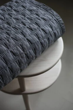 Bettüberwurf Tuike, 160 X 260 Cm, Dunkelgrau -Innendekorationen tuike darkgrey